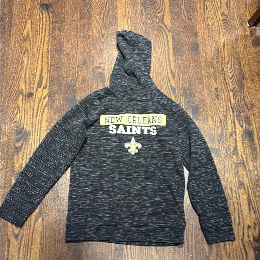 New Orleans Saints Gray Hoodie Sweatshirt youth size large